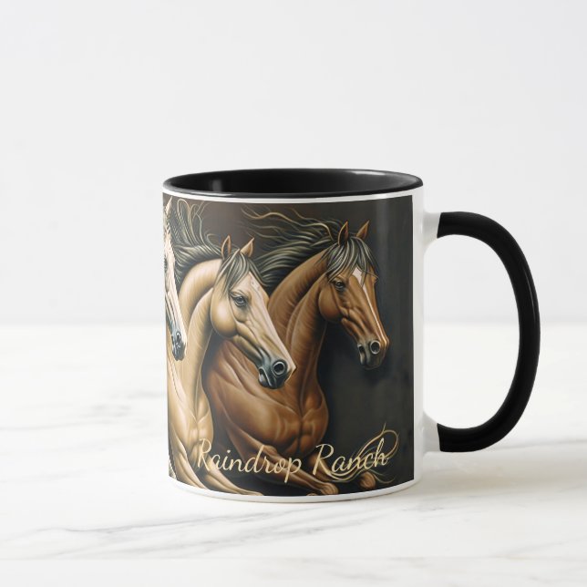 Horses coffee mug tasse (Rechts)