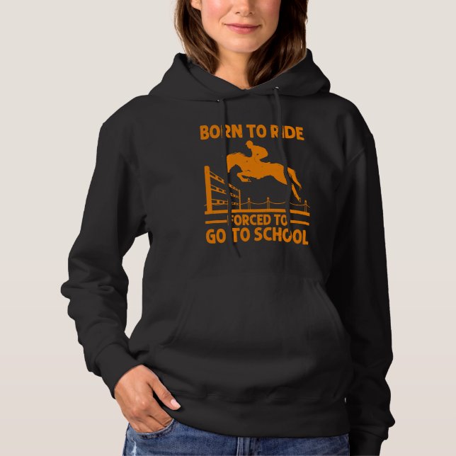 Horses  Cool Horse Riding Men Women Equestrian Hoodie (Vorderseite)