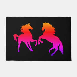 Horses Couple Doormat Fußmatte