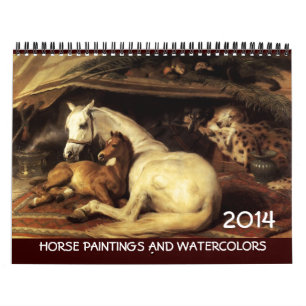 HORSES FINE ART COLLECTION 2017 Gemälde Zeichnunge Kalender