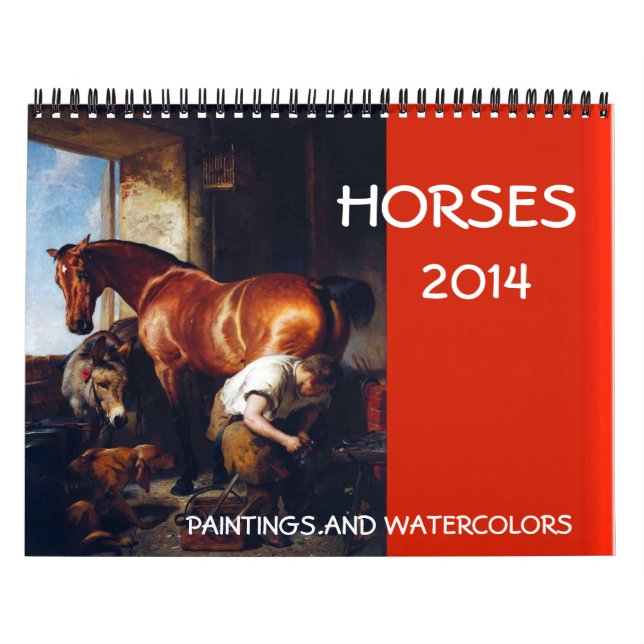 HORSES FINE ART COLLECTION 2017 Gemälde Zeichnunge Kalender (Titelbild)