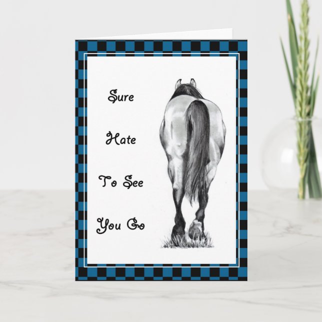 HORSE'S REAR: HAT TO SEE YOU GO: ARTWORK KARTE (Vorderseite)
