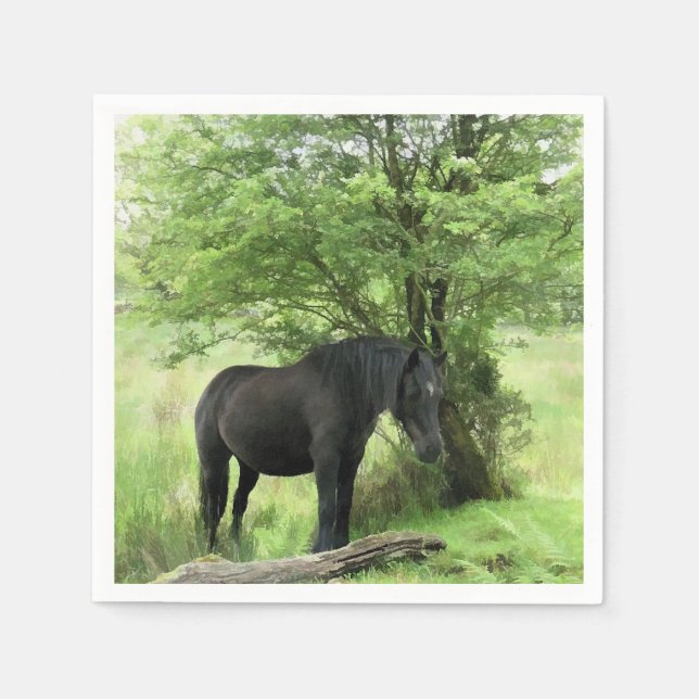 HORSES SERVIETTE (Vorderseite)