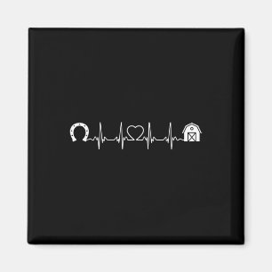 Horsescute Ss Niedlich Ss Barn Heartbeat Rid Magnet