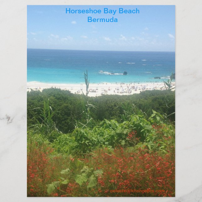 Horseshoe Bay Beach, Bermuda Briefbogen (Vorderseite)
