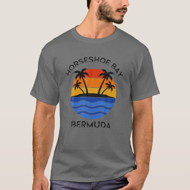 Horseshoe Bay Beach, Bermuda Dreamer's Fun Paradis T-Shirt (Vorderseite)