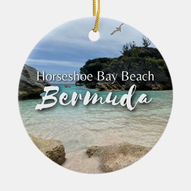 Horseshoe Bay Beach Bermuda Keramik Ornament (Vorne)
