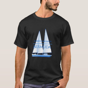 Horseshoe Bay Beach Bermuda Nautisches Segelboot B T-Shirt