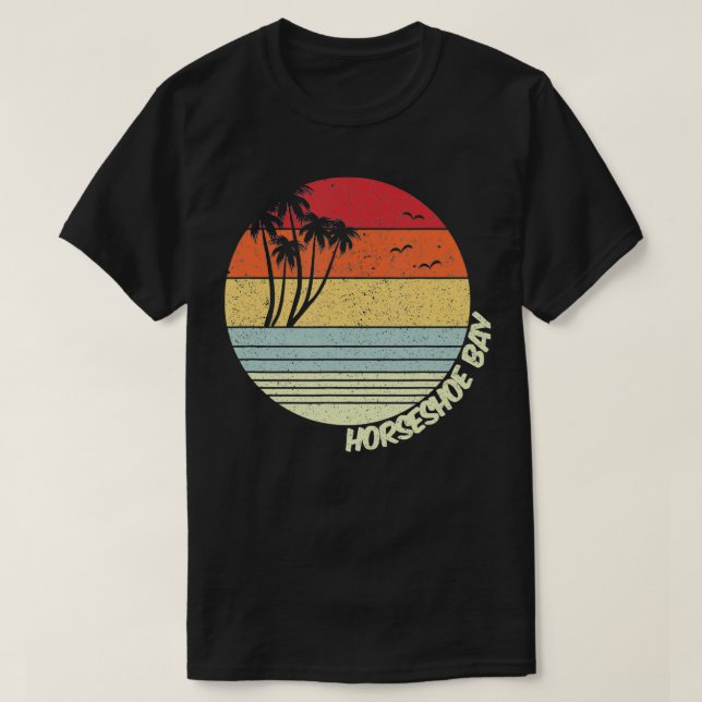 Horseshoe Bay Bermuda Beach Vacation Souvenir T-Shirt (Design vorne)