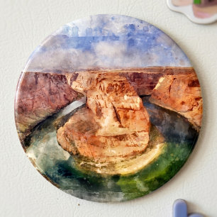 Horseshoe Bend Aquarell Grand Canyon Landschaft Magnet