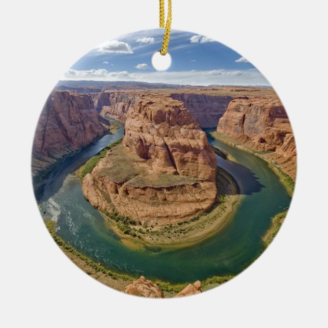 Horseshoe Bend, Arizona, USA Keramik Ornament (Vorne)