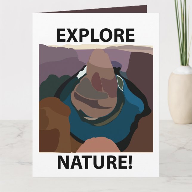 Horseshoe Bend Entdecken Sie die Natur Horseshoe B Karte (Vorderseite)