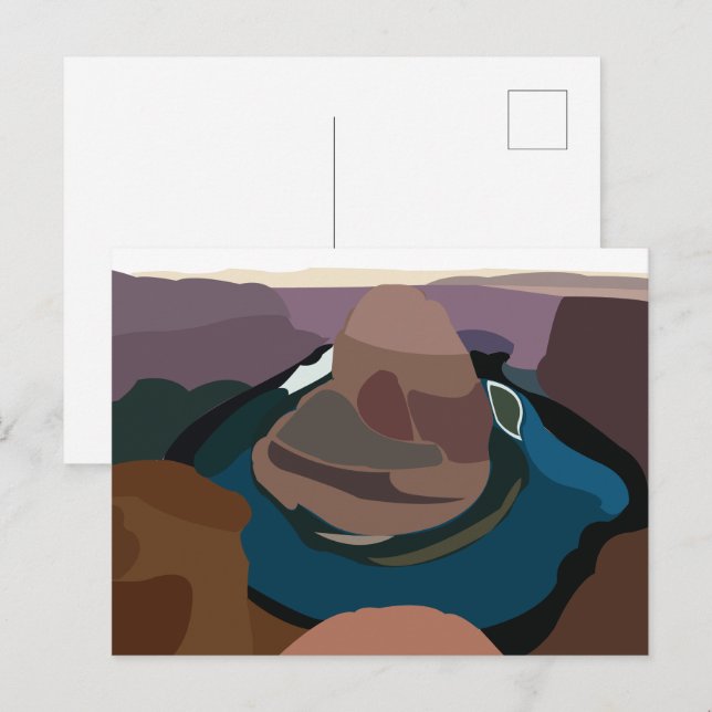 Horseshoe Bend Entdecken Sie die Natur Horseshoe B Postkarte (Vorne/Hinten)
