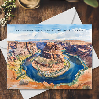 Horseshoe Bend Grand-Canyon-Nationalpark Postkarte
