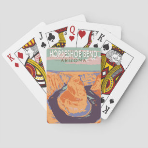 Horseshoe Bend Reise Kunst Vintage Spielkarten