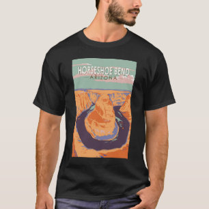 Horseshoe Bend Travel Art Vintag T-Shirt