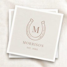Horseshoe Country Western Monogram Wedding
