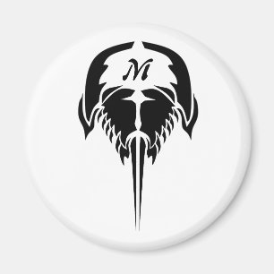 Horseshoe Crab im Stil der Tribal Tattoo Magnet