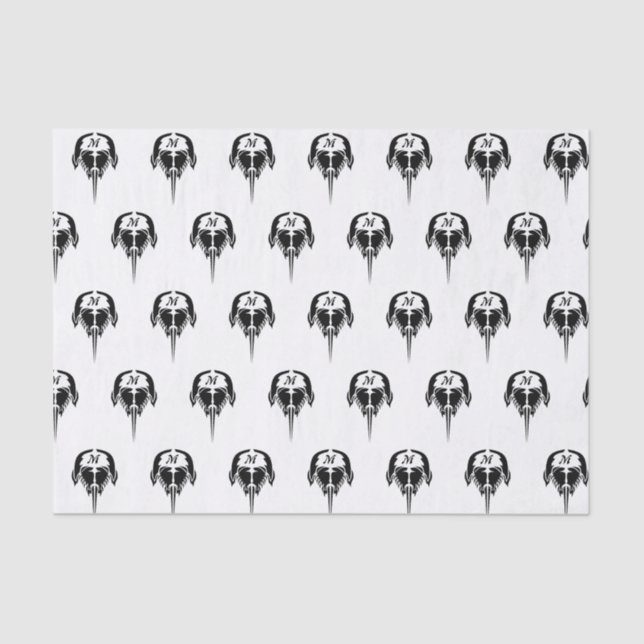 Horseshoe Crab im Stil der Tribal Tattoo Seidenpapier (Vorderseite)