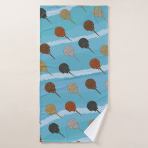Horseshoe Crab Ocean Waves Badehandtuch