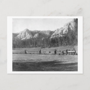 Horseshoe Curve über Burlington und Missouri Postkarte