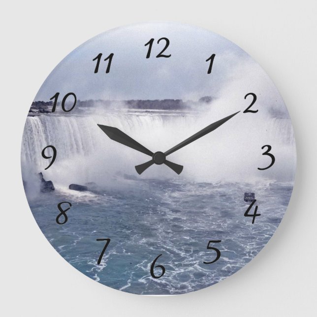 Horseshoe Falls Große Wanduhr (Vorderseite)