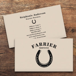 Horseshoe Farrier Visitenkarte