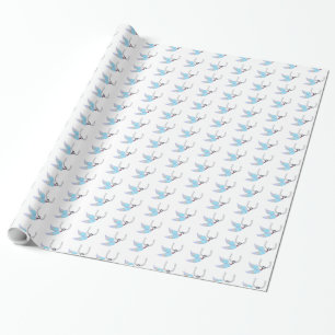 Horseshoe Feathers Wrapping Paper Geschenkpapier