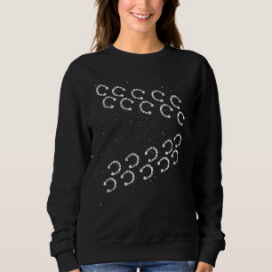 Horseshoe Footprint Reittierfutter Sweatshirt