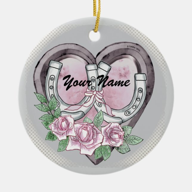 Horseshoe Hearts Ornamente (Vorne)