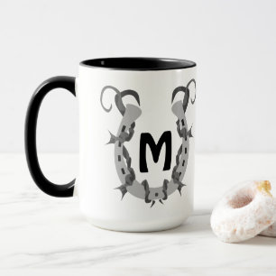 Horseshoe in Stacheldraht Tasse