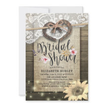 Horseshoe Lace Burlap Sonnenblume Brautparty