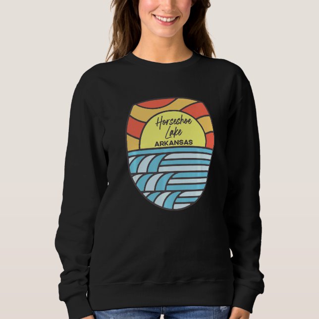 Horseshoe Lake Arkansas Ar Sunset Vacation Souveni Sweatshirt (Vorderseite)