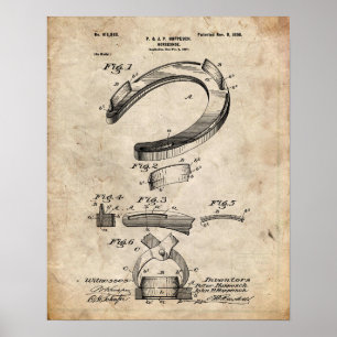 Horseshoe Patent Poster