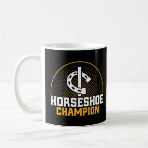 Horseshoe Pitching Horseshoe Champion Pitcher Prem Kaffeetasse
