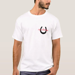 Horseshoe Reitpferd Stallname T-Shirt