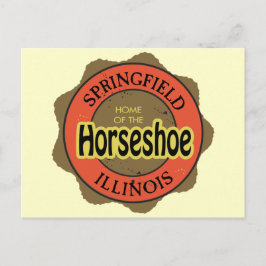 Horseshoe Sandwich Springfield Illinois Postkarte