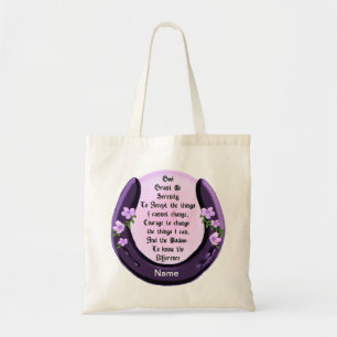 Horseshoe Serenity Gebet Tote Tag Tragetasche