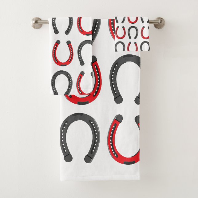 Horseshoe Viel Glück Horseshoe Badhandtuch Set (Insitu)