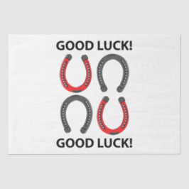 Horseshoe Viel Glück Horseshoe Seidenpapier