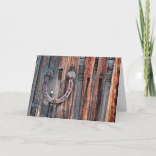 Horseshoe Viel Glück Karte