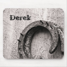 Horseshoe Vintag Sepia Mousepad
