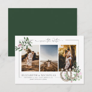 Horseshoes Kleeblatt Greenery 3 Foto Hochzeit Save The Date