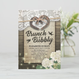 Horseshos Hydrangea Brunch & Bubbly Brautparty Einladung