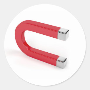 Horseshotelmagnet Runder Aufkleber