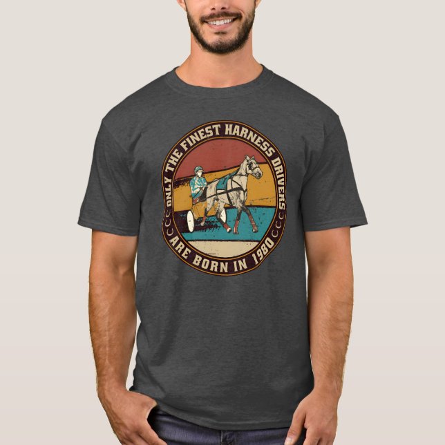 HorsesrottingIm Jahr 1980 geborene Fahrer T-Shirt (Vorderseite)
