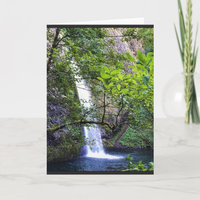 Horsetail Falls, Oregon Karte (Vorderseite)