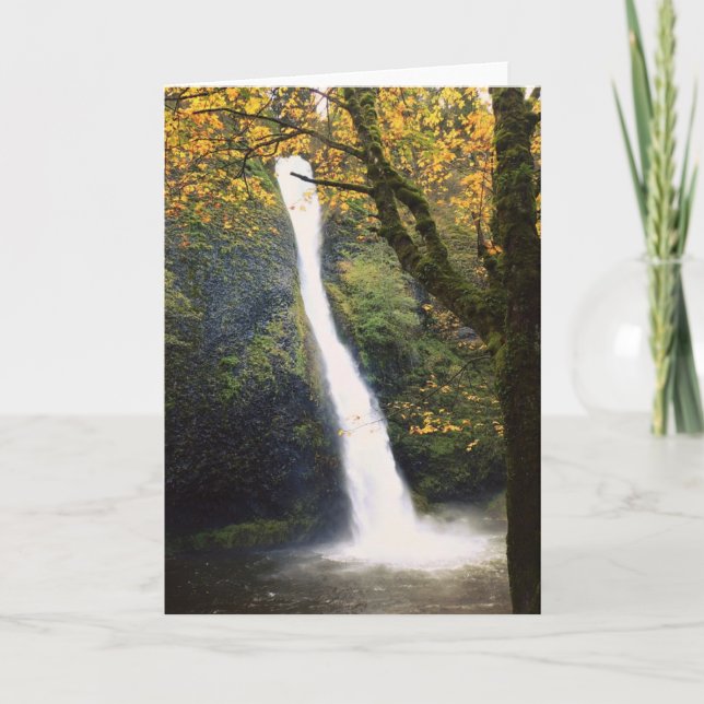 Horsetail Falls, Oregon Karte (Vorderseite)