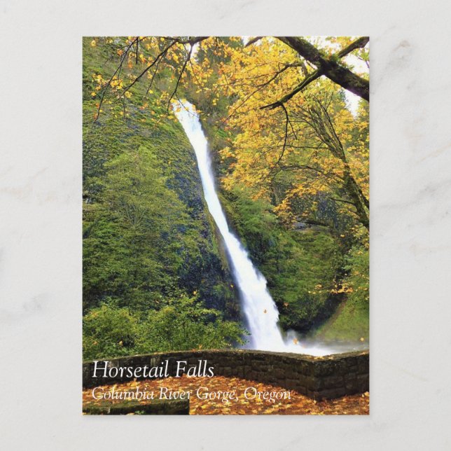 Horsetail Falls Postkarte (Vorderseite)