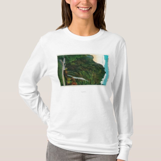 Horsetail fällt in Columbia River Schlucht T-Shirt (Vorderseite)